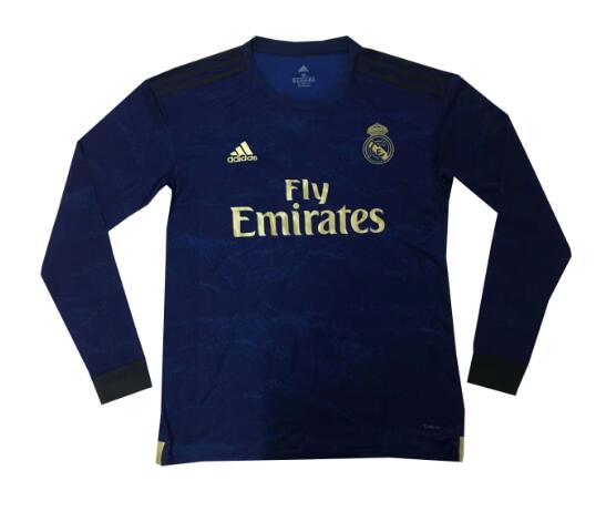 camiseta segunda equipacion del Real Madrid 2020 manga larga